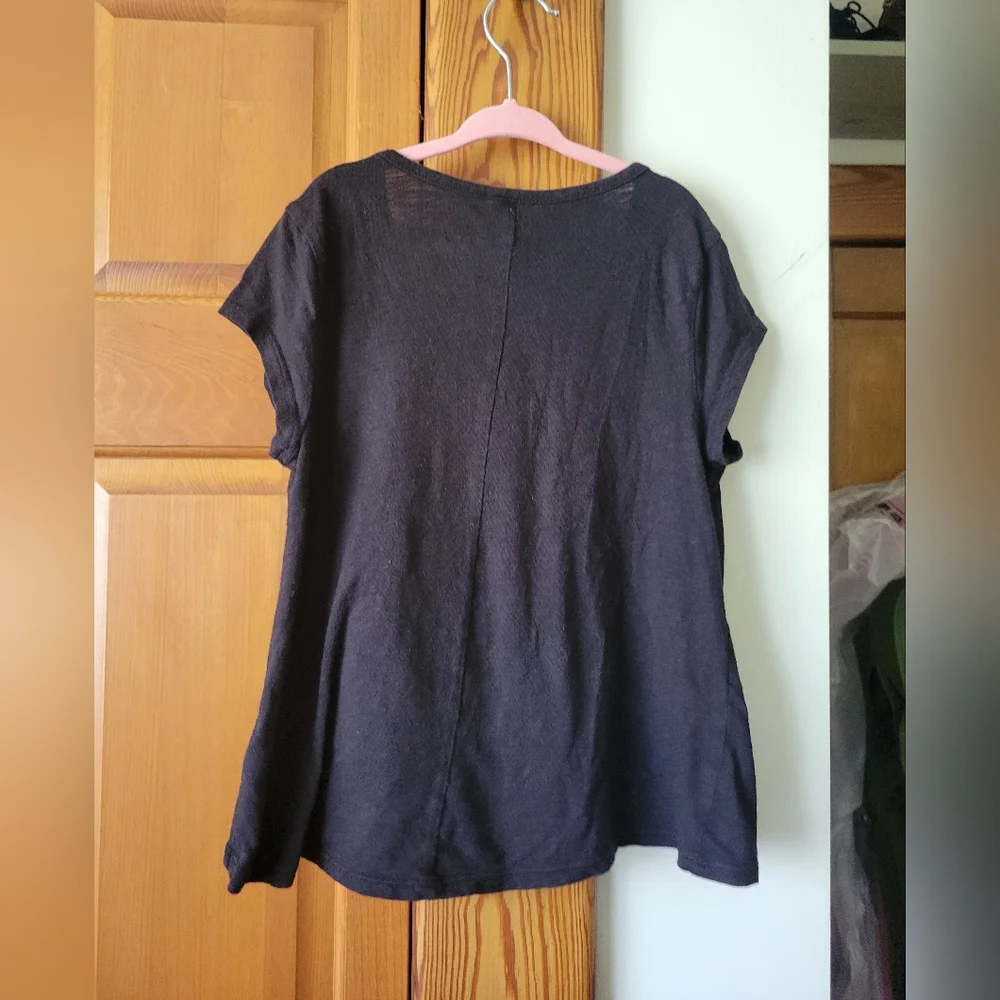 Justice Black Graphic Tee Floral And Glitter Print Tee Top 10